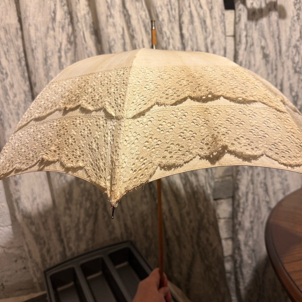Cotton Lace Parasol / Umbrella